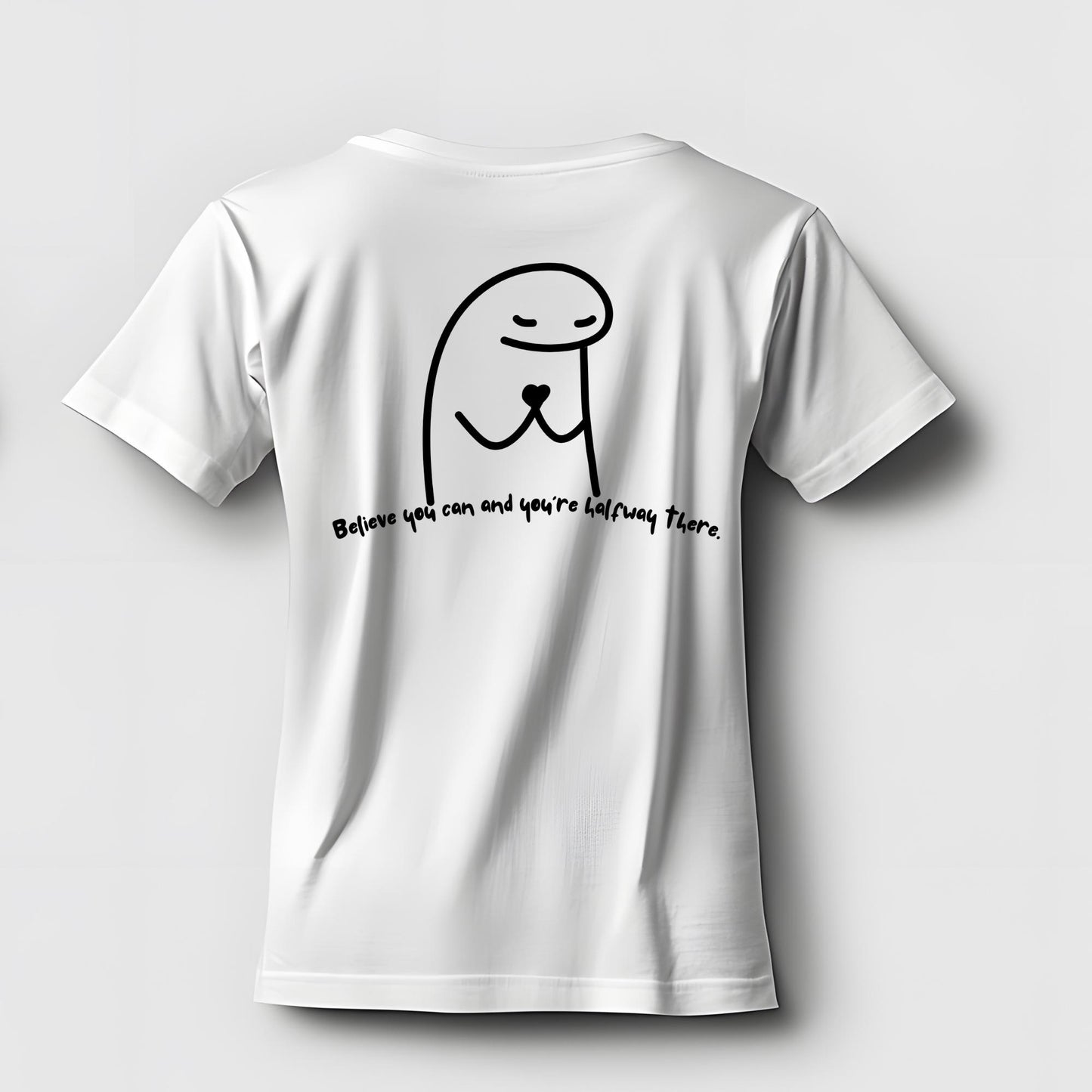Doodle-style motivational quotes T-shirt