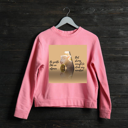 Alpaca Wall Art: Gentle But Strong, Motivational Animal Print (Digital Download)
