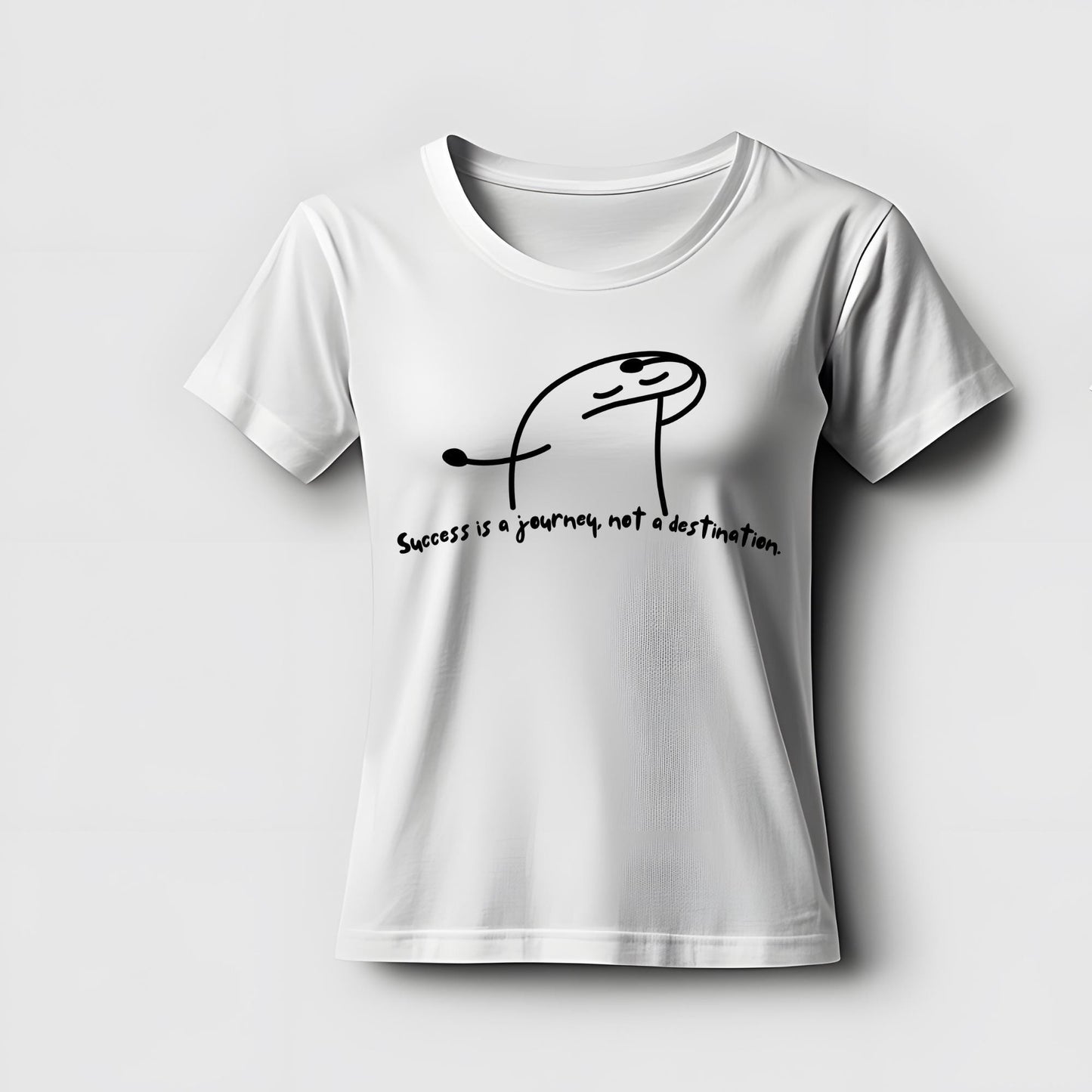 Doodle-style motivational quotes T-shirt