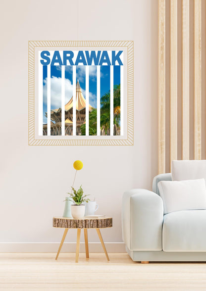 Sarawak Malaysia Digital Wall Art - Sarawak Travel Poster & Semenggok Orangutan Print I Printable Travel Decor