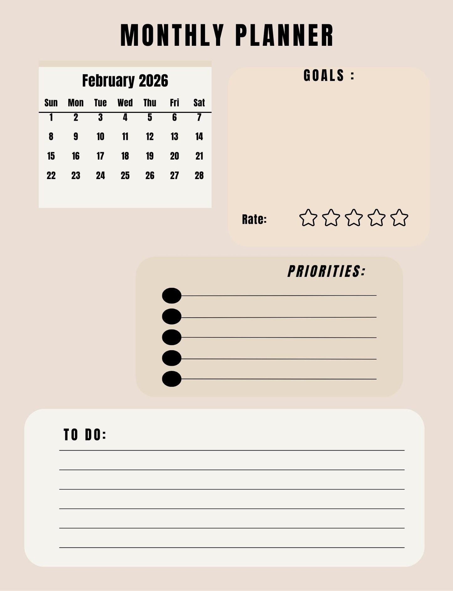 2026 Floral Digital Planner for Goodnotes: iPad Monthly, Weekly Diary (PDF Download)