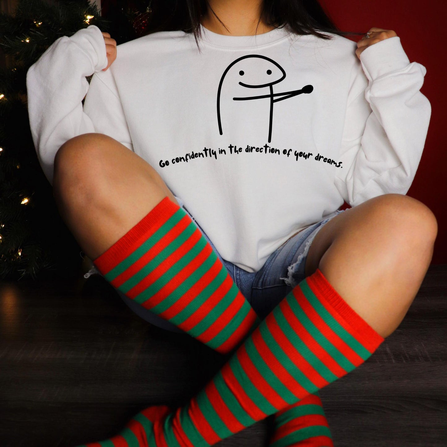 Doodle-style motivational quotes T-shirt