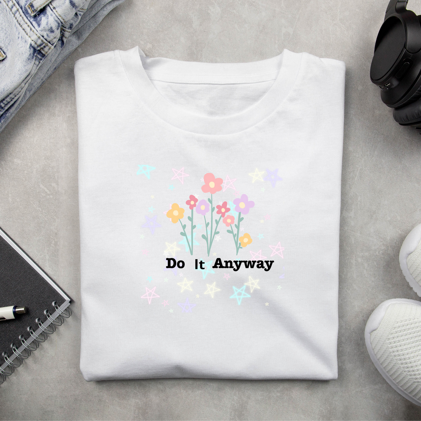 Minimalist Quote T-shirt Design Motivational Digital Download PNG Printable Typography Design