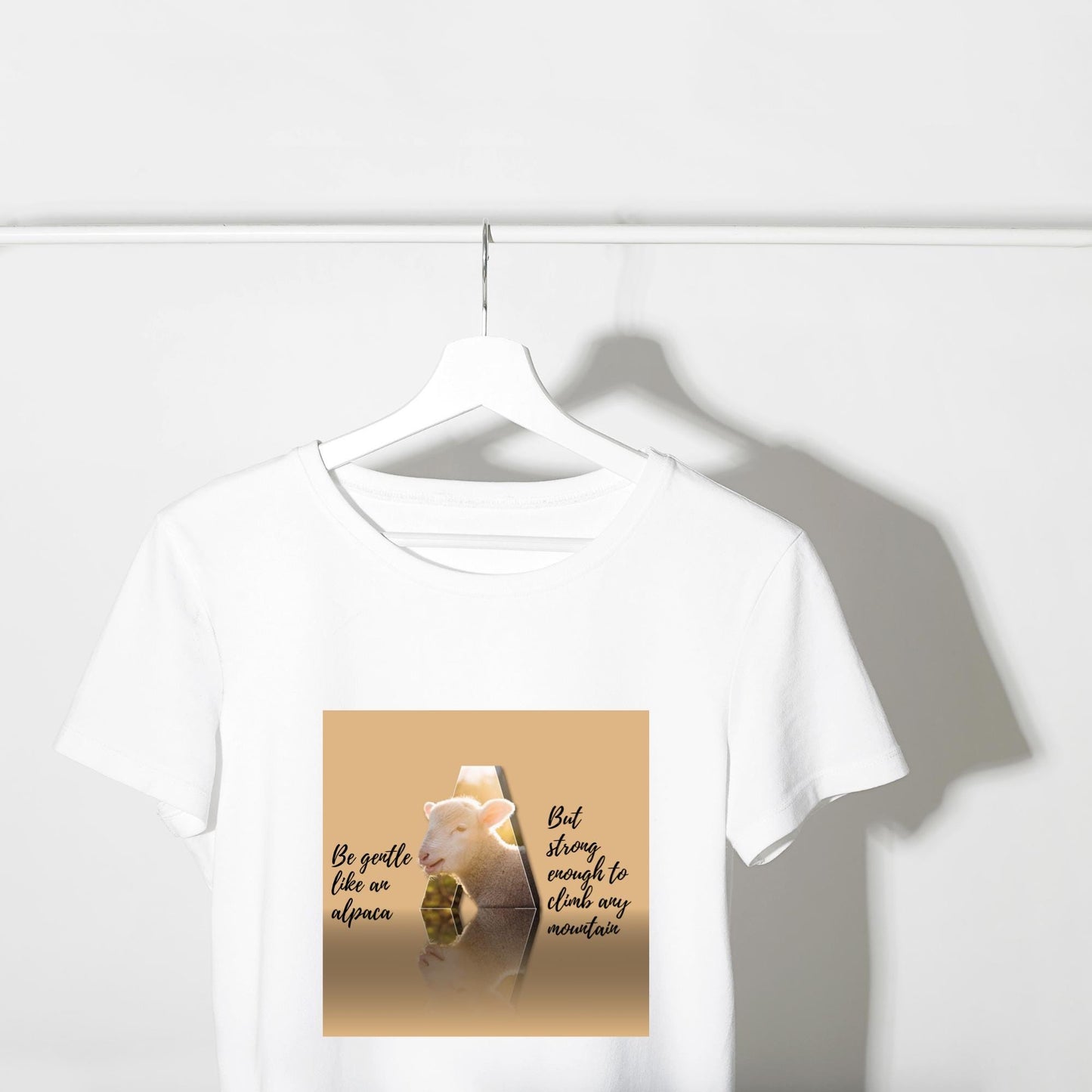 Alpaca Wall Art: Gentle But Strong, Motivational Animal Print (Digital Download)