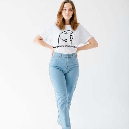Doodle-style motivational quotes T-shirt