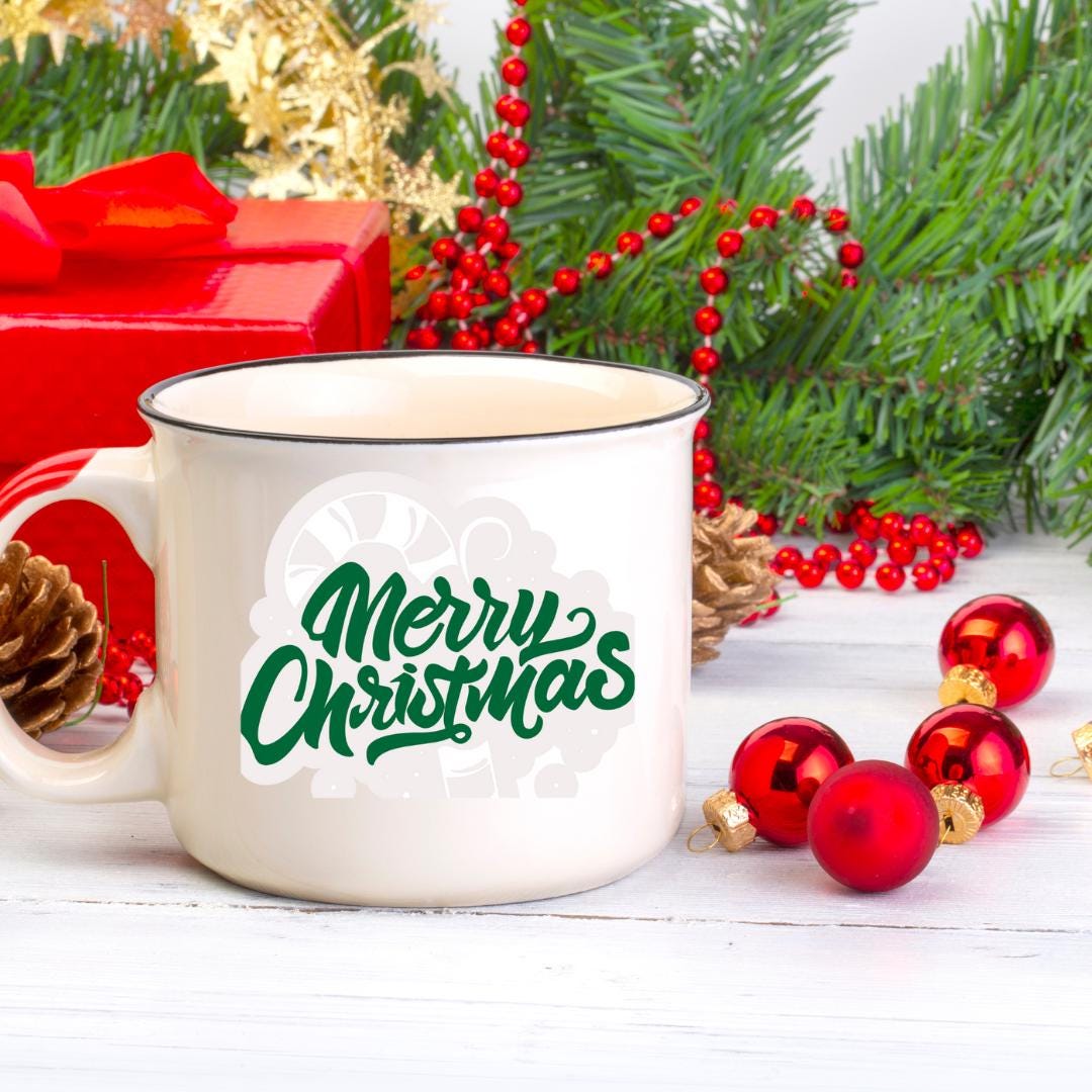 Merry Christmas Sticker I Cute Holiday l Sticker I Festive Gift Tag, Laptop & Water Bottle Decal I Holiday Planner Sticker, Stocking