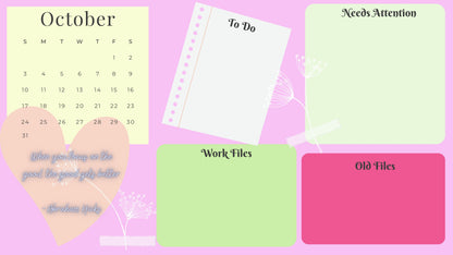 Desktop Wallpaper, Flower Wallpaper, Soft colour Wallpaper, Calendar Desktop Wallpaper, Girl Desktop Wallpaper, To do listings wallpaper