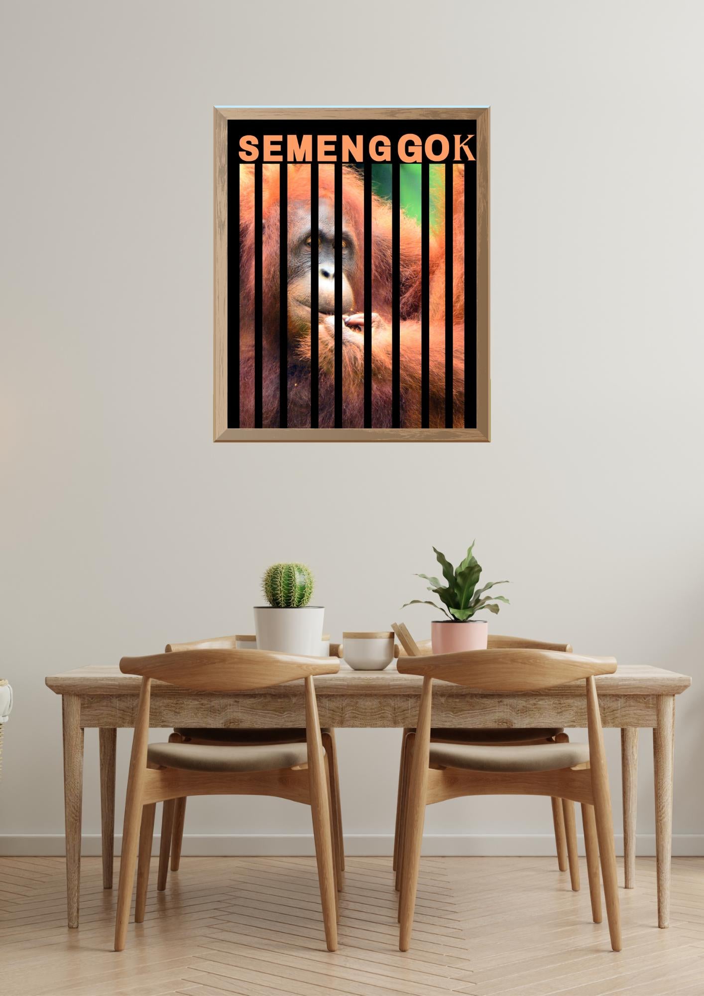 Sarawak Malaysia Digital Wall Art - Sarawak Travel Poster & Semenggok Orangutan Print I Printable Travel Decor